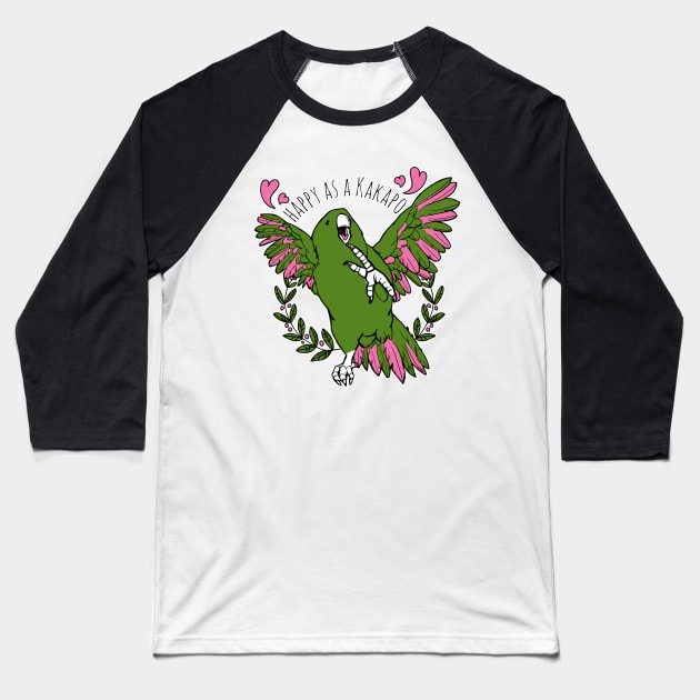 Kakapo - fat parrot dance Baseball T-Shirt by avogel